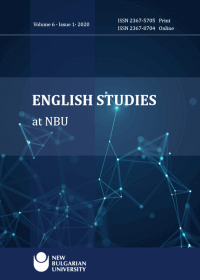 English Studies at NBU, Volume 6, Issue 1, 2020
